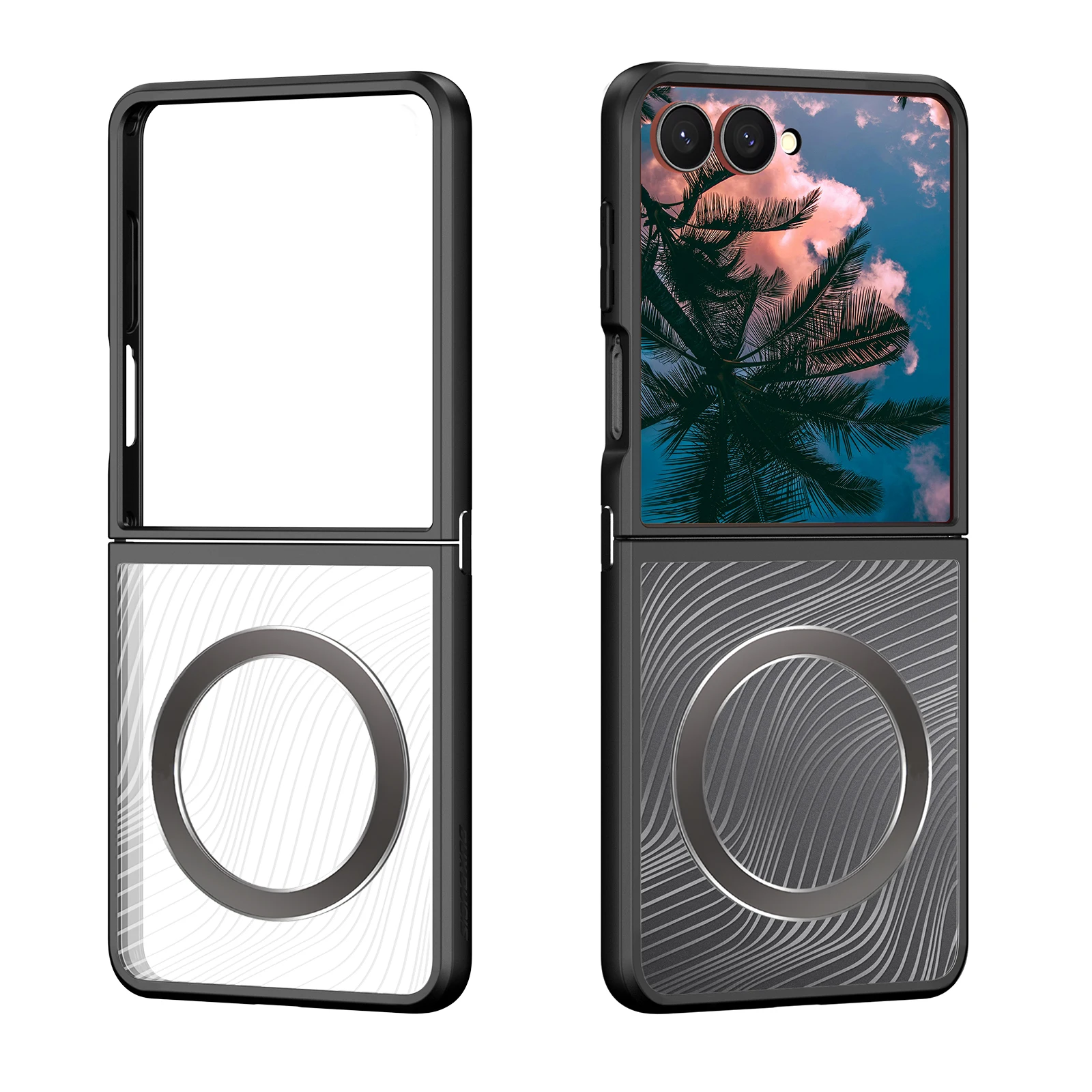 حافظة DUX DUCIS المغناطيسية لهاتف سامسونج Z Flip 7/Z Fold 7، غطاء شفاف مقاوم للصدمات، مضاد للخدش وحماية نحيفة