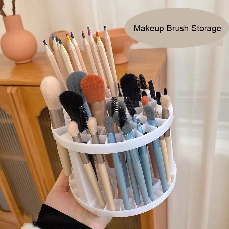 

Makeup Brush Holder New Portable 49 Hole Artist Art Brush Holder Holder Holds Makeup Organizer