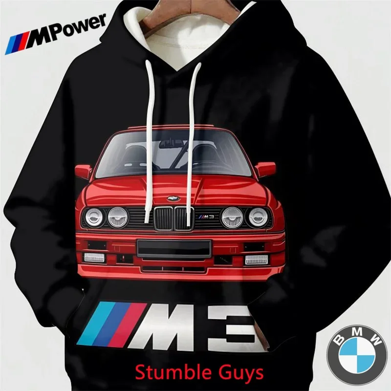 

BMW M Power Spring Autumn Kids' Sportswear Sweatshirt Sports Motorcycle Racing Vintage Classic Trendy Junior Wear