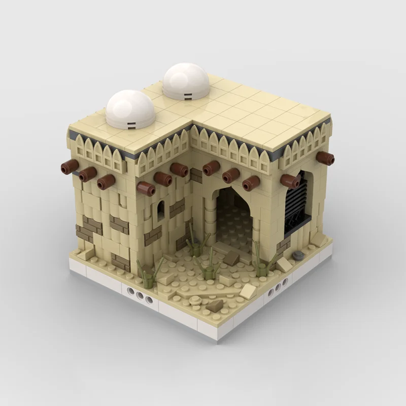 3957PCS MOC City Desert Village Street Views Model Building Blocks Stacking Bricks Creative Toys Kid Gift Diy Educational