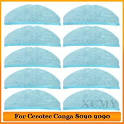 Accessories For Cecotec Conga 8090 9090 Robotic Vacuum Cleaner Part Microfiber Cloth Rag Replacement Spare Parts Mop Cloths