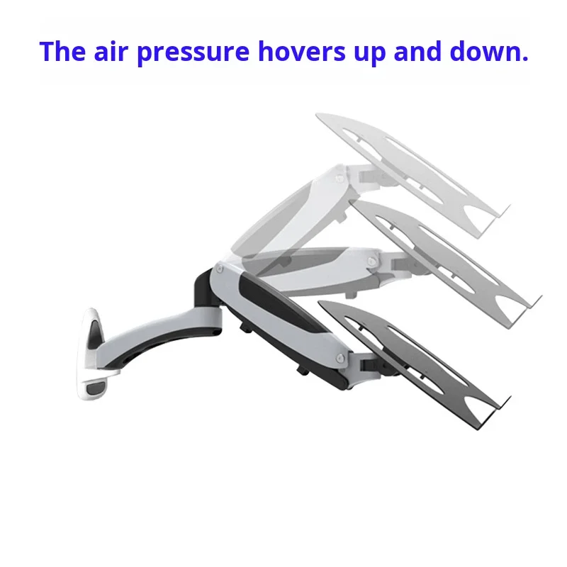 Long Arm Laptop Stand Wall-Mounted Computer Air Pressure Adjustable Monitor Base Aluminum Alloy Cold-Rolled Steel Mechanical Arm