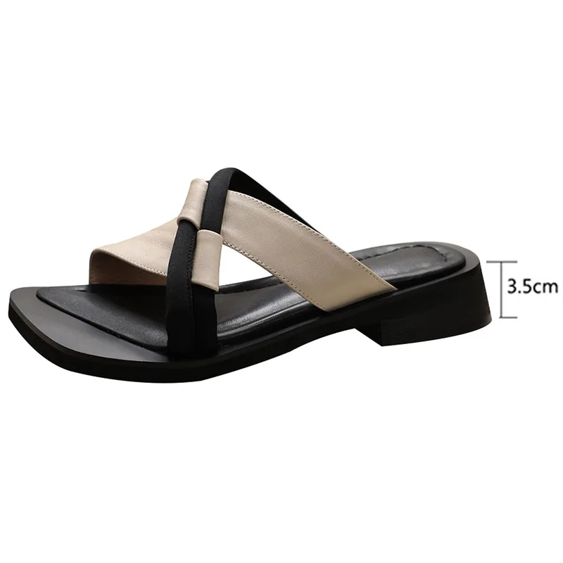 Summer Flats Sandals Women Shoes Thick Slippers 2023 New Fashion Beach Flip Flops Causal Ladies Shoes Low Heels Slides Zapatos