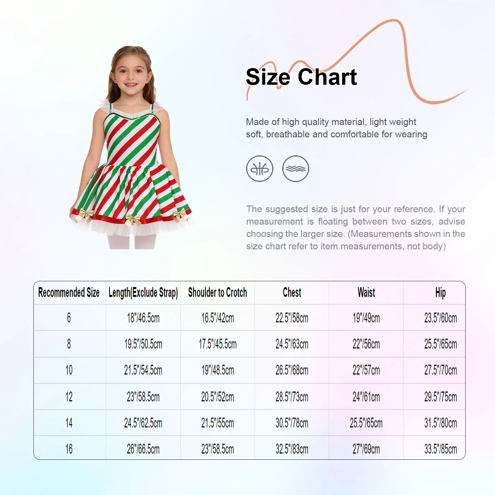الفتيات عيد الميلاد قصب الحلوى مخطط الباليه الرقص توتو فستان تكدرت شبكة الشكل التزلج يوتار الاطفال كرنفال عيد الميلاد زي حفلة