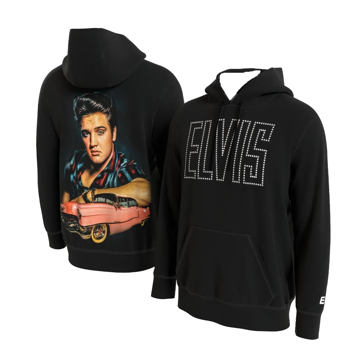 2026/27 New Elvis Presley Hoodie 3D Printed Fun Retro Rock Festival Party Winter Warm Hoodie Family Clothing