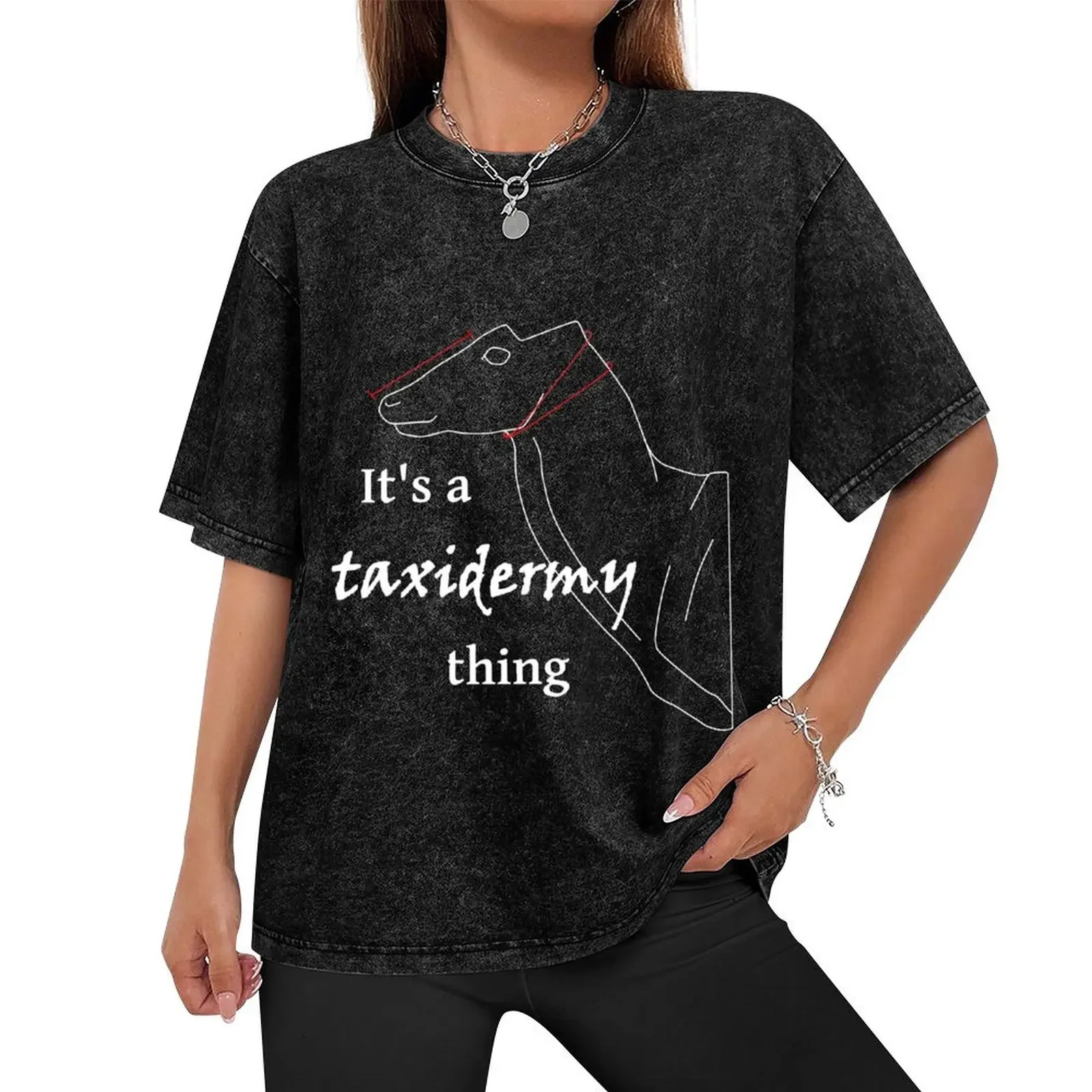 it's a taxidermy thing (white) T-Shirt basketball graphic tees tops shirts graphic tee men