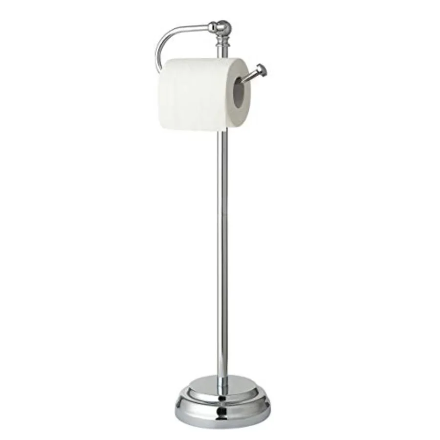 

Classic Bathroom Free Standing Toilet Tissue Paper Roll Holder Stand