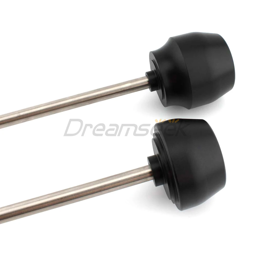 

Front and Rear Wheel Axle Fork Sliders for Triumph Bonneville Bobber Speedmaster 2018 2019 2020 21 22 Motorcycle Black Protector