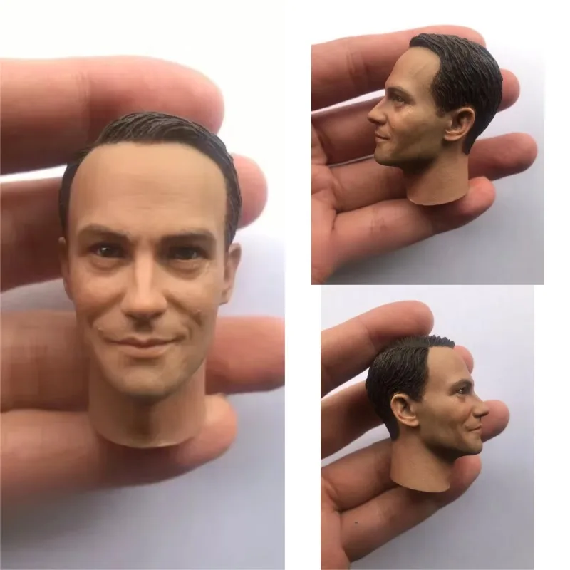 

1/6 Scale WWII Male Solider Head Sculpt Radio Operator Military Communication Center Head Carving Model Toy