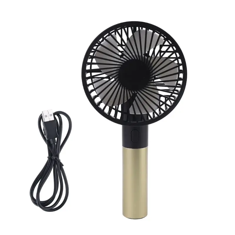 Small Cooling Fan USB Rechargeable Cooler Fan 3 Speed Adjustable Portable Handheld Fan Mini Ventilation Fan Low Noise