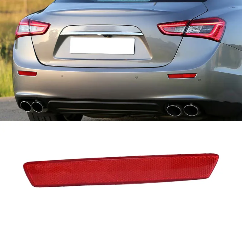 675000322 For Maserati Ghibli 2014 2015 2016 2017 Rear Bumper Light Reflective Strip Parking Lght Reverse Reflective Trim Strip