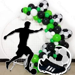 Football Cutout Backdrop Mosaic Board Soccer Sneakers Football Player Foam Board Cutouts for Football Birthday Celebration Decor