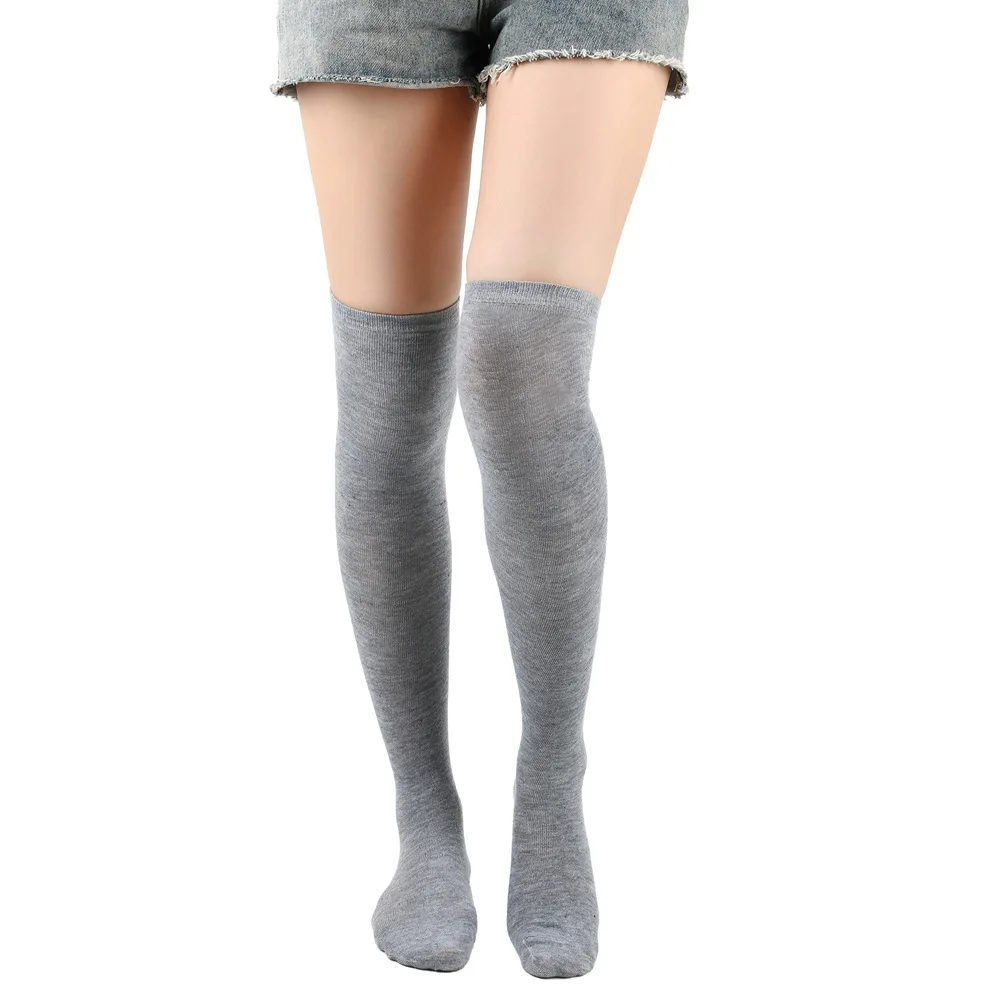 1/3 Paar Damen-Kniestrümpfe, einfarbig, langes Bein, geeignet als Geschenk, Freundinnen, geeignet für alle Jahreszeiten, universelle Stiefelsocken – Detail 12