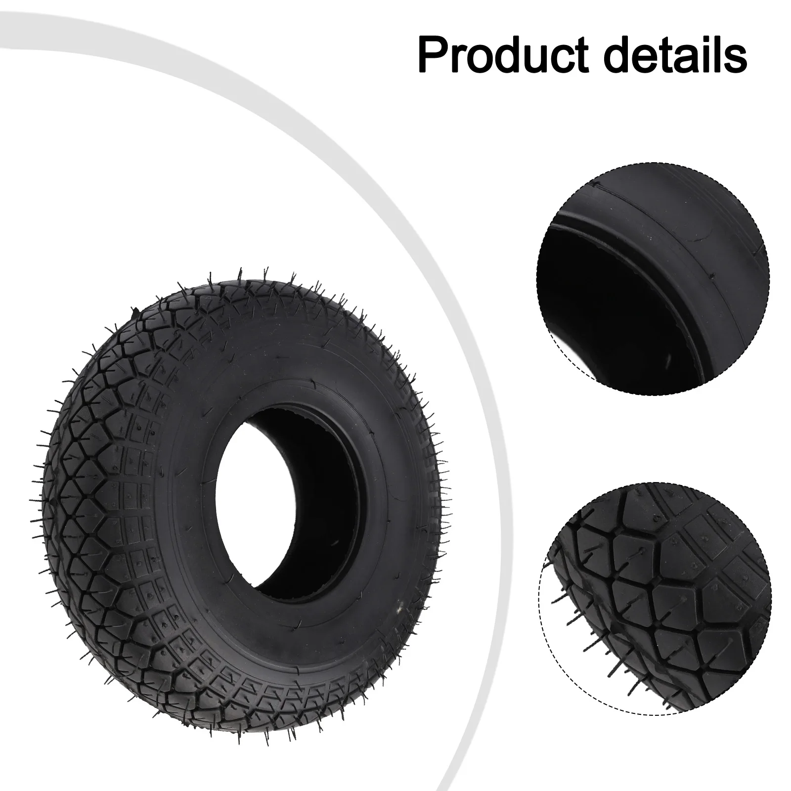Long Lasting Tubeless Tire Tubeless Tire Black Tubeless Scooter Long for service Life Rubber Construction Lightweight
