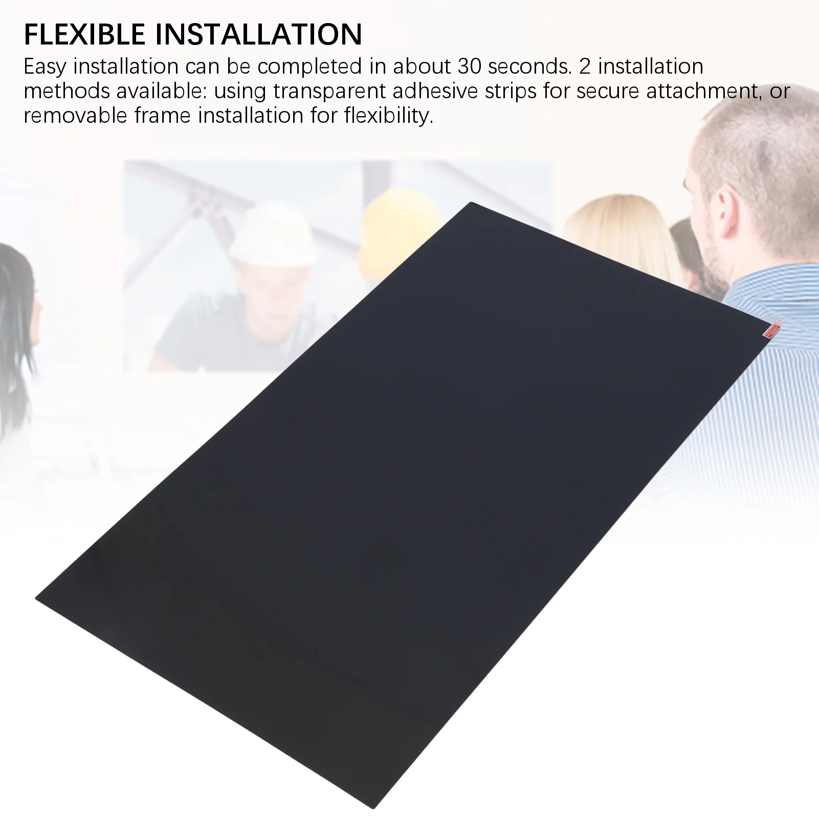 

Blue Light Blocking Screen Protector Computer Screen Protector Film Flexible Installation Eye Caring 32 Inch 16:9 for Airports