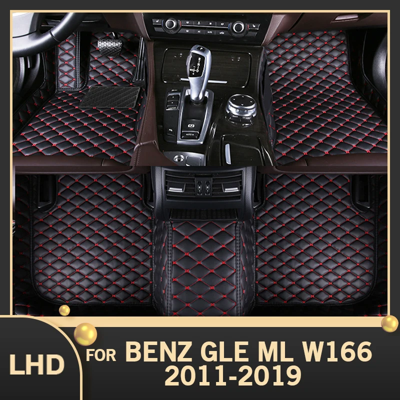 MIDOON Car floor mats for BENZ GLE ML（Five seats）C292 W166 2011-2019 18 17 16 15 14 13 Custom auto foot Pads automobile carpet c