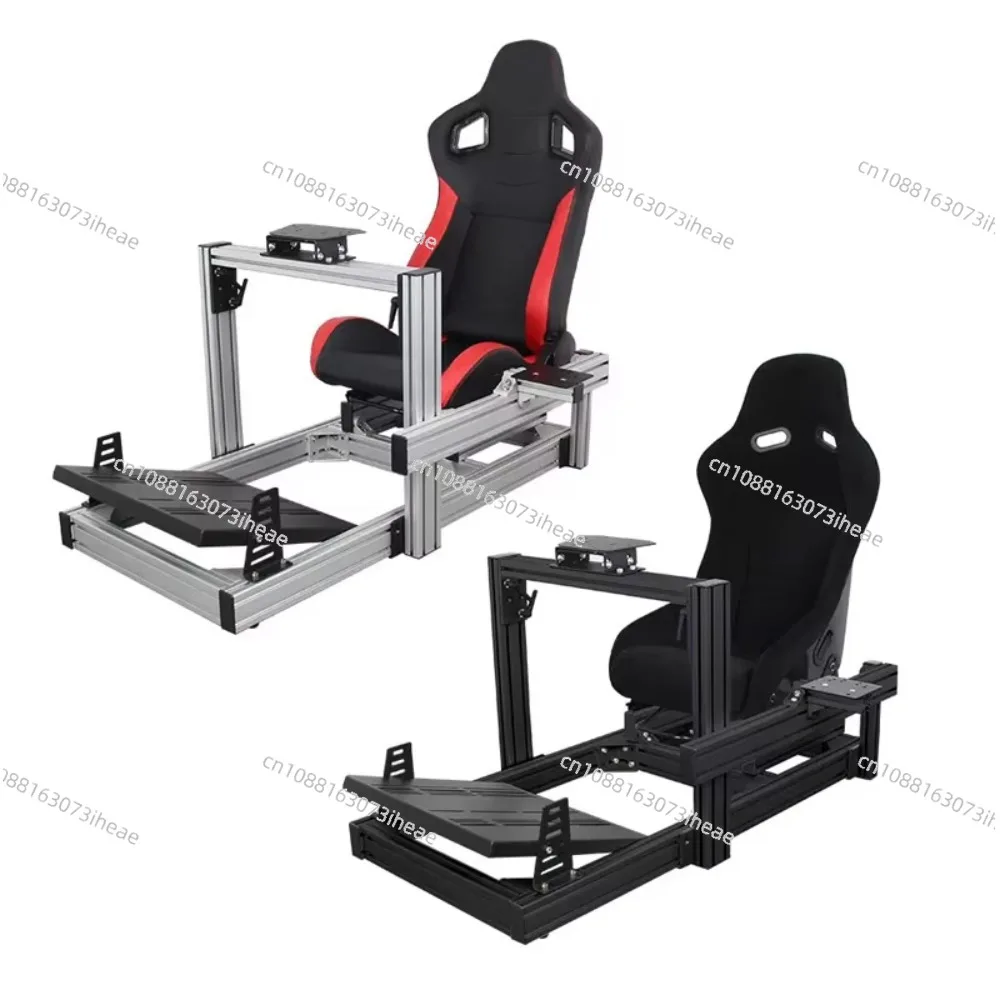 

Game Driving Sim Racing Eulator Rig Kit Wheel and Pedal Accessories Gloves TV Stand Sim Racing Cockpit Aluminum Seats