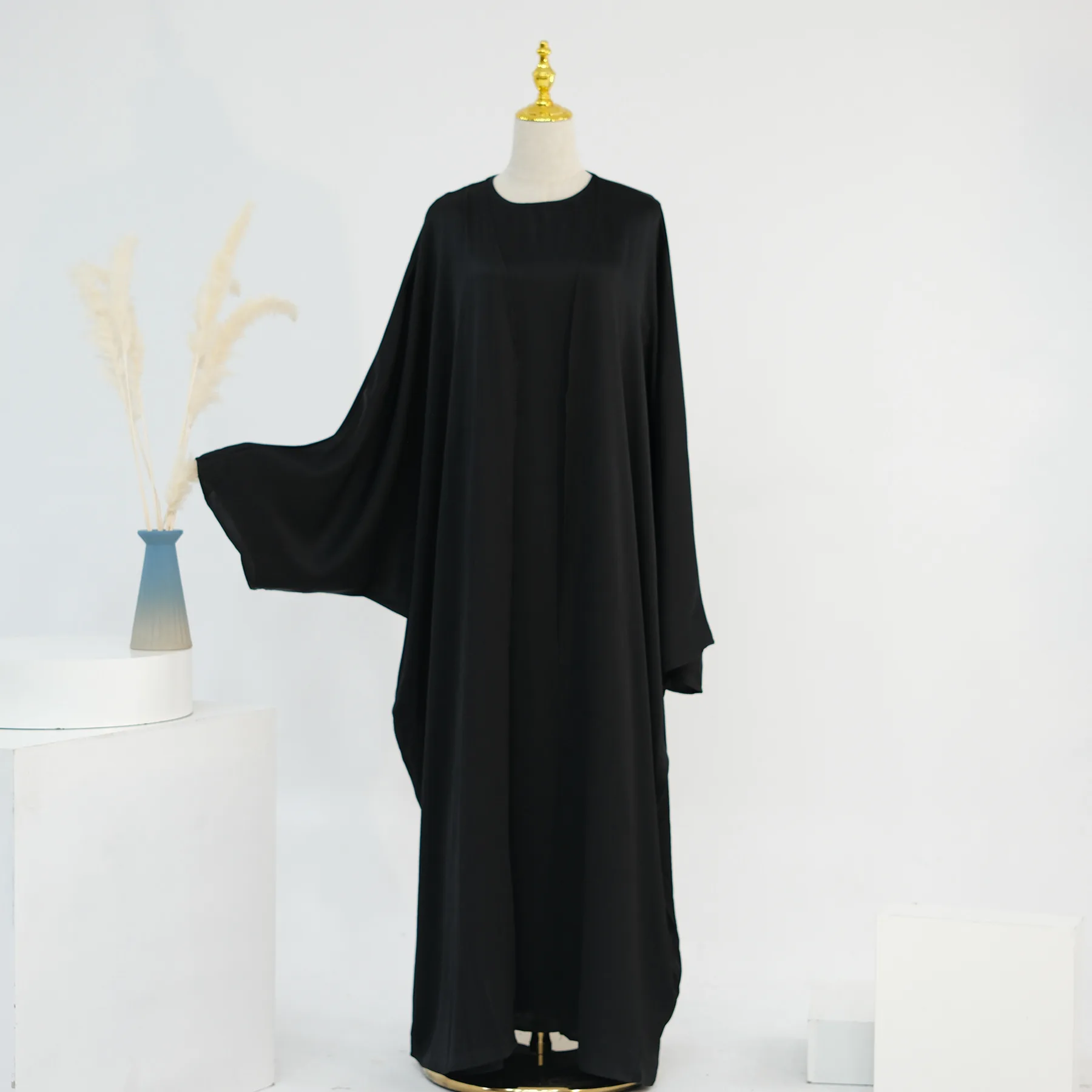 Modest Abayas For Women Muslim Sets Turkey Kaftan Islam Clothing Ramadan Ensembles Musulmans Caftan Marocain Femme Hijab Robe