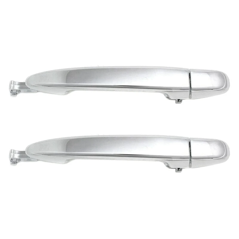 

2X Exterior Rear Sliding Door Handle 69213-08020 For Toyota Sienna 2004-2010 Rear Driver Or Passenger Side Chrome