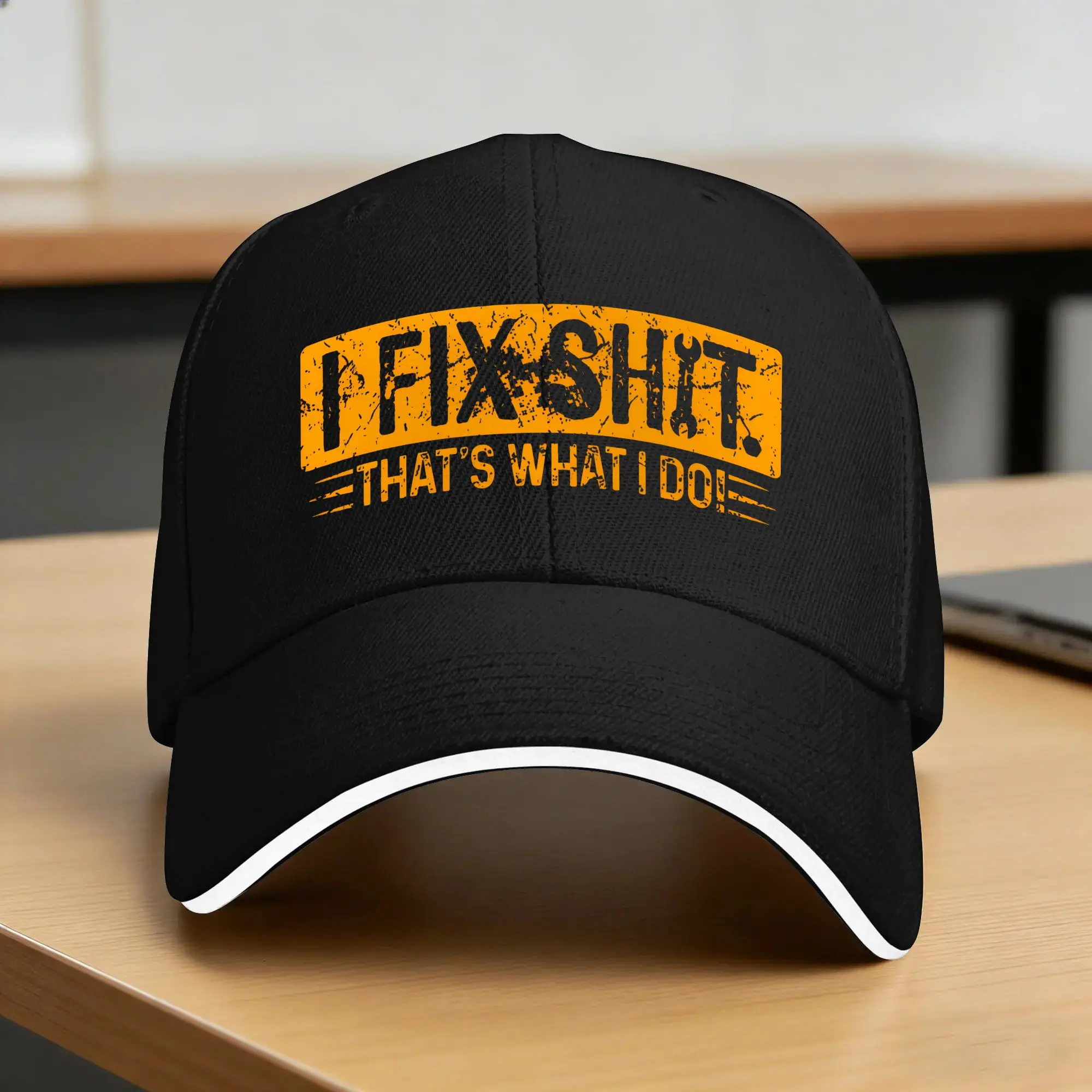 I Fix Shit That'S What I Do Funny Father'S Day Baseball Cap y2k Cute Trucker Hat Summer Female Male Hiking Fishing Baseball Caps