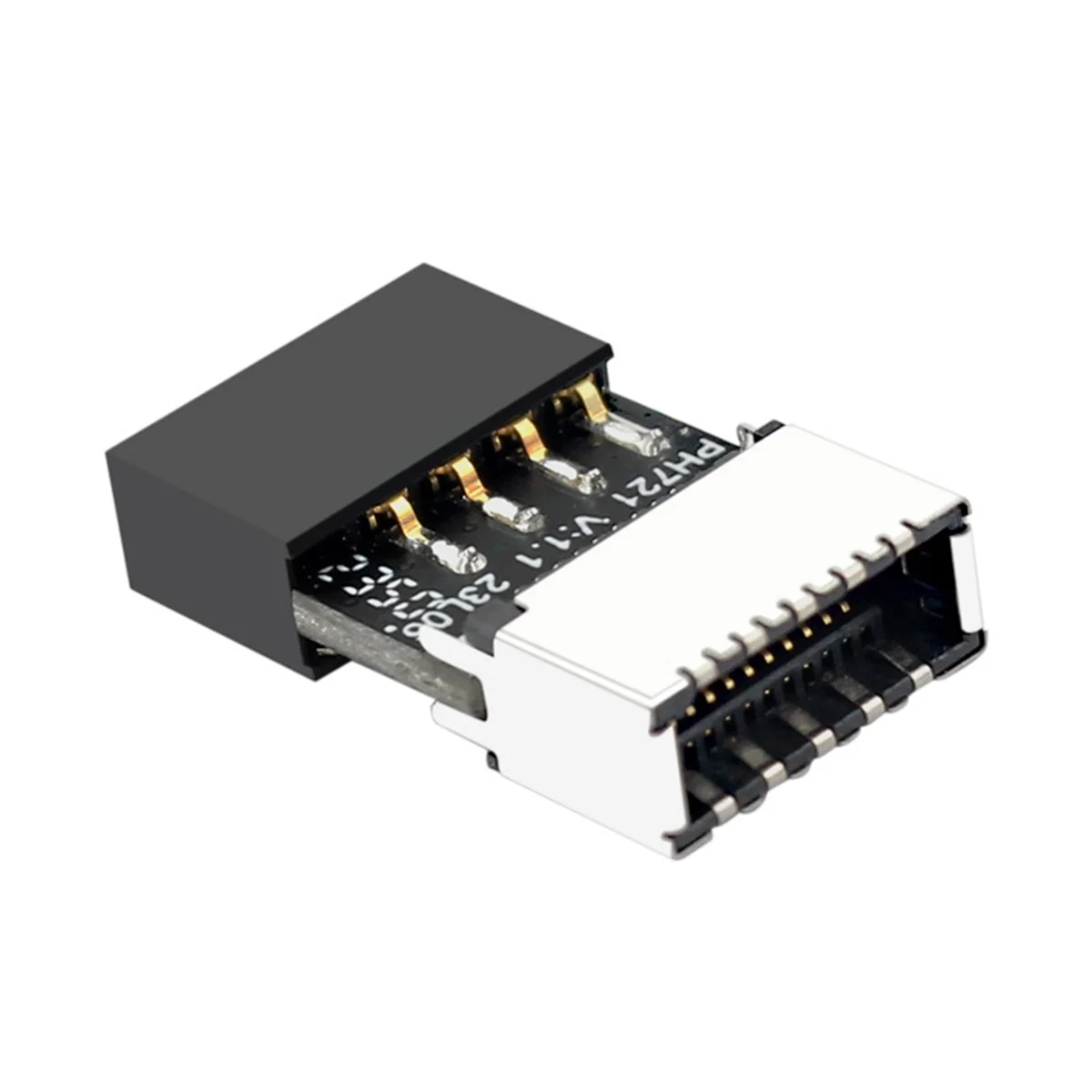 A74Z 5Pcs Mainboard USB 2.0 9-Pin to Type-E 20-Pin Connector Adapter High-Speed USB Header Converter for Enhanced PC