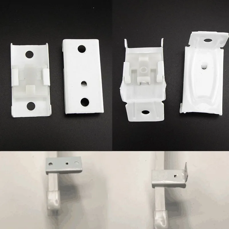 10pcs Ceiling Top Clamping Side Mounted Curtain Track Rail Accessories Windows Plastic Home Window Decor Curtain Accessory D2