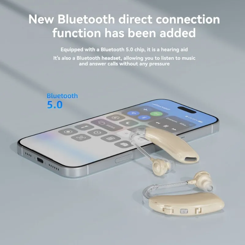 ABIT Noise Reduction Speaker Rechargeable Sound Amplifier For Seniors-Bluetooth Enabled Hearing Aid Amplification For Elderly Se