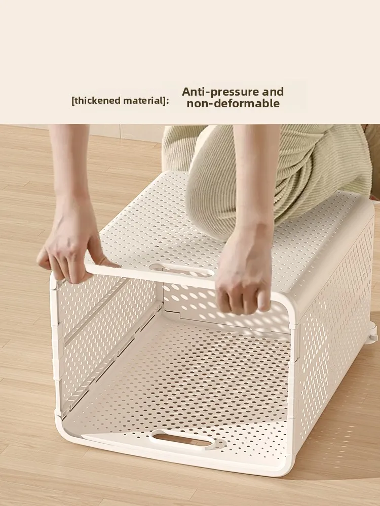 Cesto de Roupa ande com Rodas, Dobrável, para Uso Doméstico, Organizador de Banheiro para Roupas Sujas