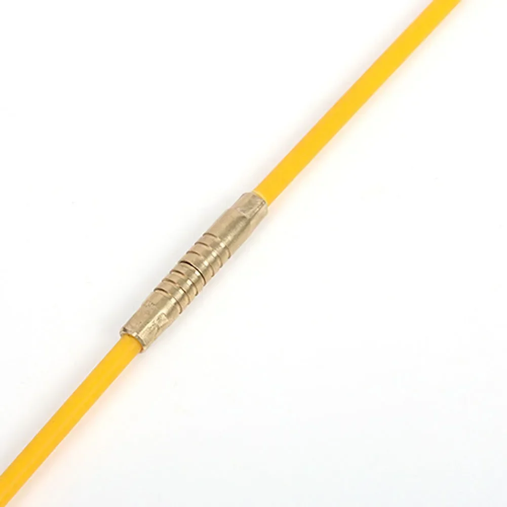 Guide Spring Hook End Sliding Eye End Professional Grade Electric Cable Threader 10 Fiberglass Rods 33cm Length