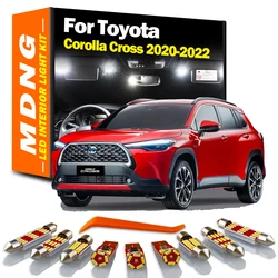 MDNG 11Pcs Canbus For Toyota Corolla Cross 2020 2021 2022 LED Interior Dome Map Trunk Light Kit Car Led Bulbs Accessories