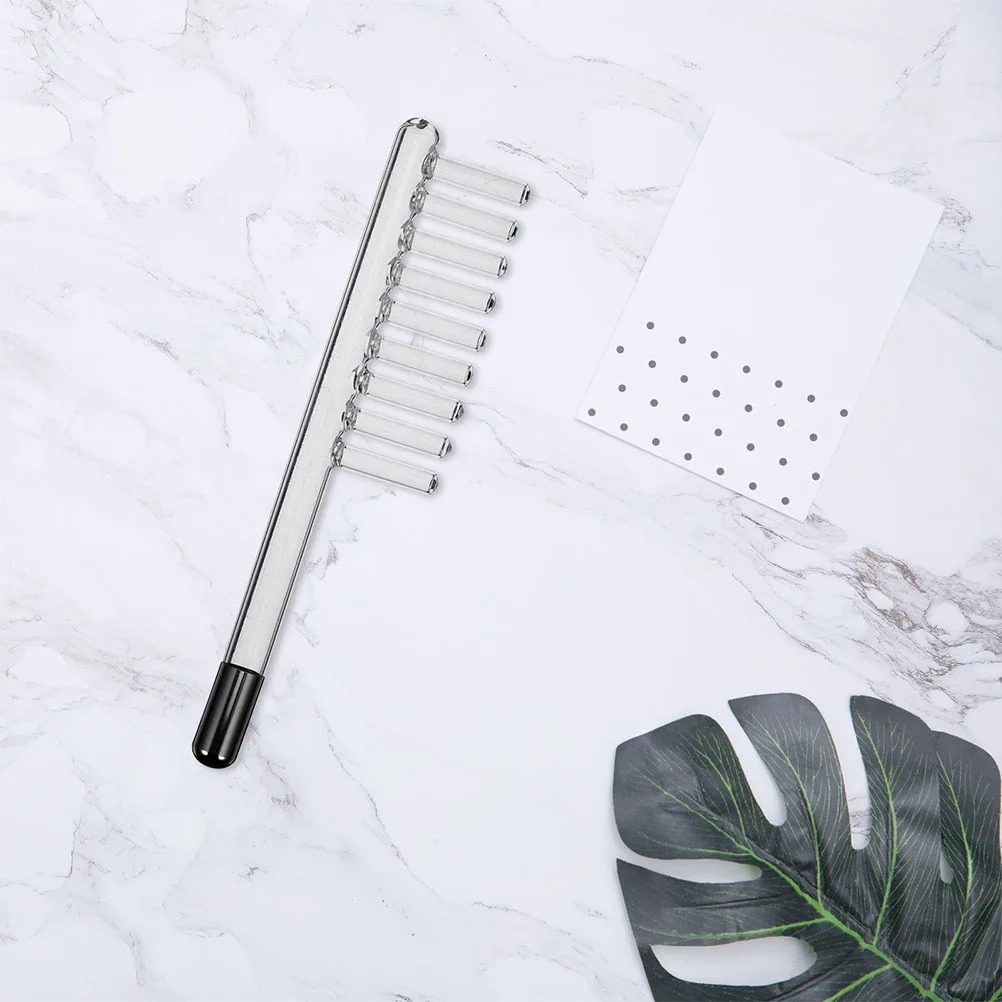 

3 шт., прозрачный электротерапевтический инструмент, сменная расческа, стеклянная высокочастотная палочка для роста волос, инструмент для лечения кожи головы