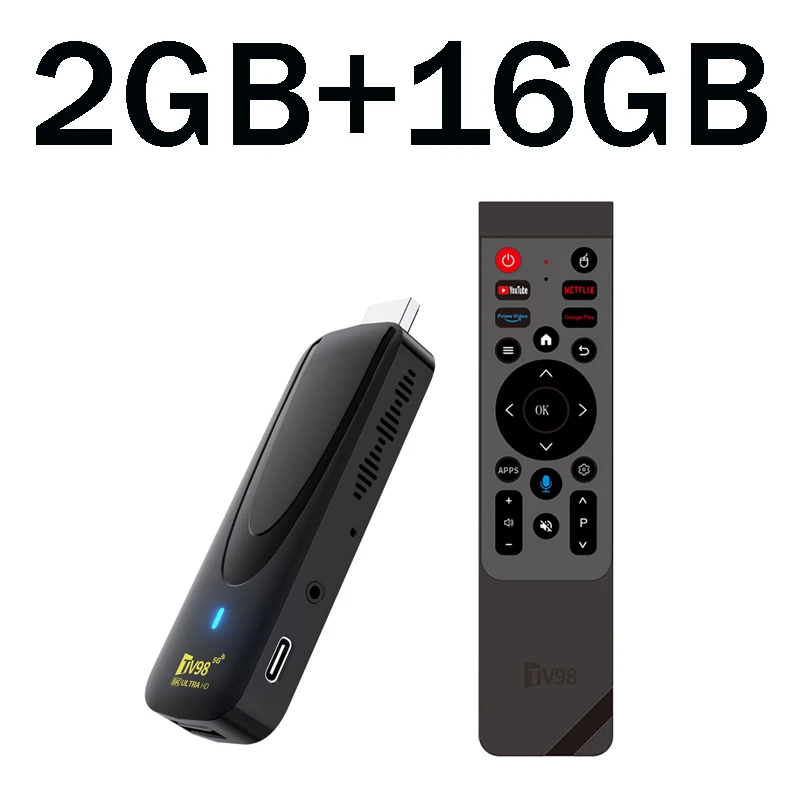 TV98 ATV X7 TV Stick Android 14 Rockchip RK3518 Quad Core WiFi 5G