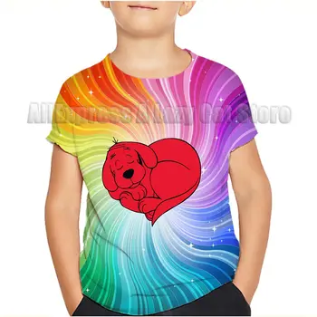 大紅狗克利福德兒童時尚T卹,適合3-14歲兒童,短袖上衣。 12 最佳銷售 大紅狗克利福德 - №3