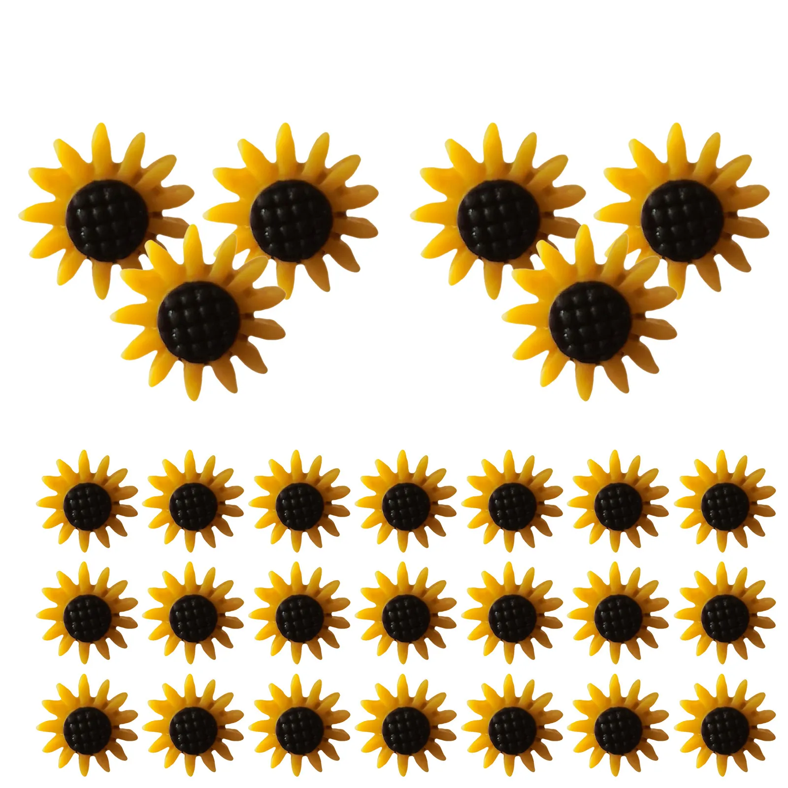 

60Pcs Vibrant Sunflower Push Pins Flower Thumb Tacks for Bulletin Board Shelf Display Craft DIY Bulletin Board Accents Office