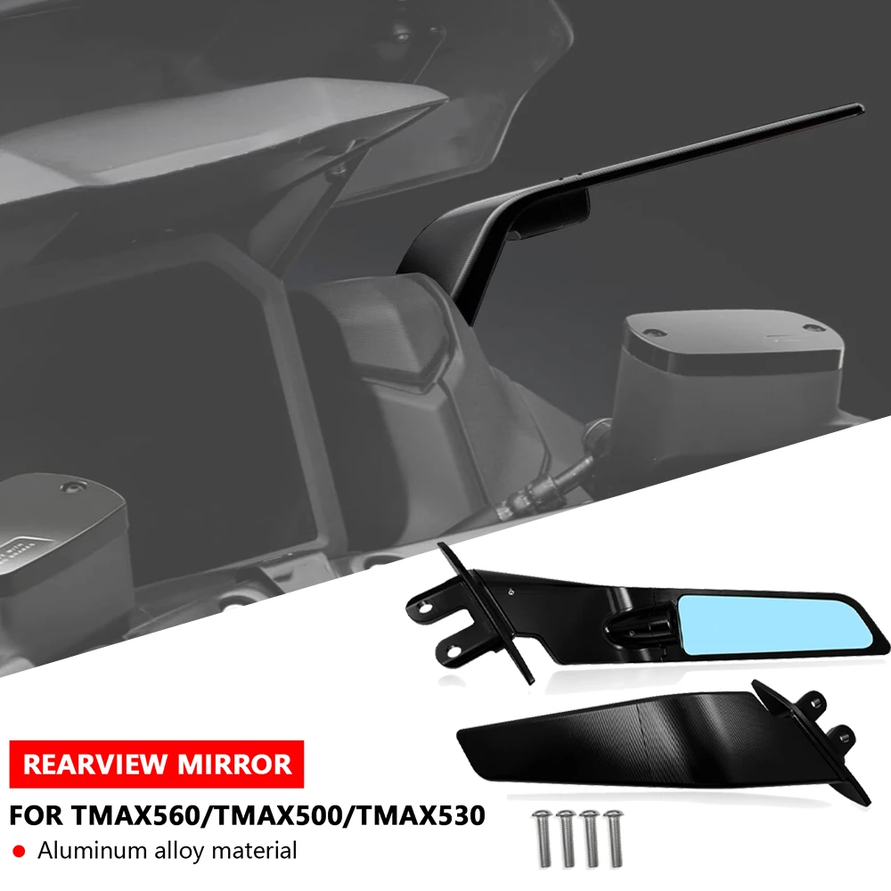 

For T-MAX 560 2020 2021 Motorcycle Invisible Rearview Mirror Sports Winglet Mirror Adjustable Rearview Mirror T-MAX 560 Accessor