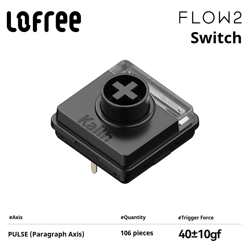 Lofree FLOW2 POM Mechanische toetsenbordschakelaar met lage as Cloud-serie Asaanpassing FLOW2 Hot Swap Kailh-aanpassing