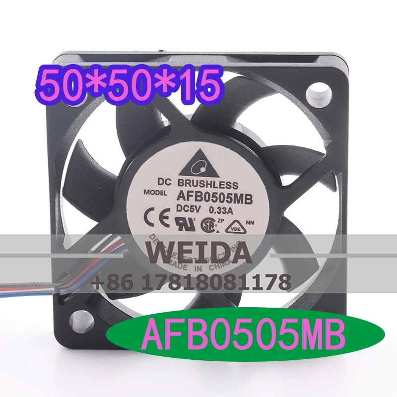 

Новый вентилятор Delta AC EC 5015 5 см, USB, с двойным шарикоподшипником, 5В 0.33А, бесшумный, для инвертора AFB0505MB