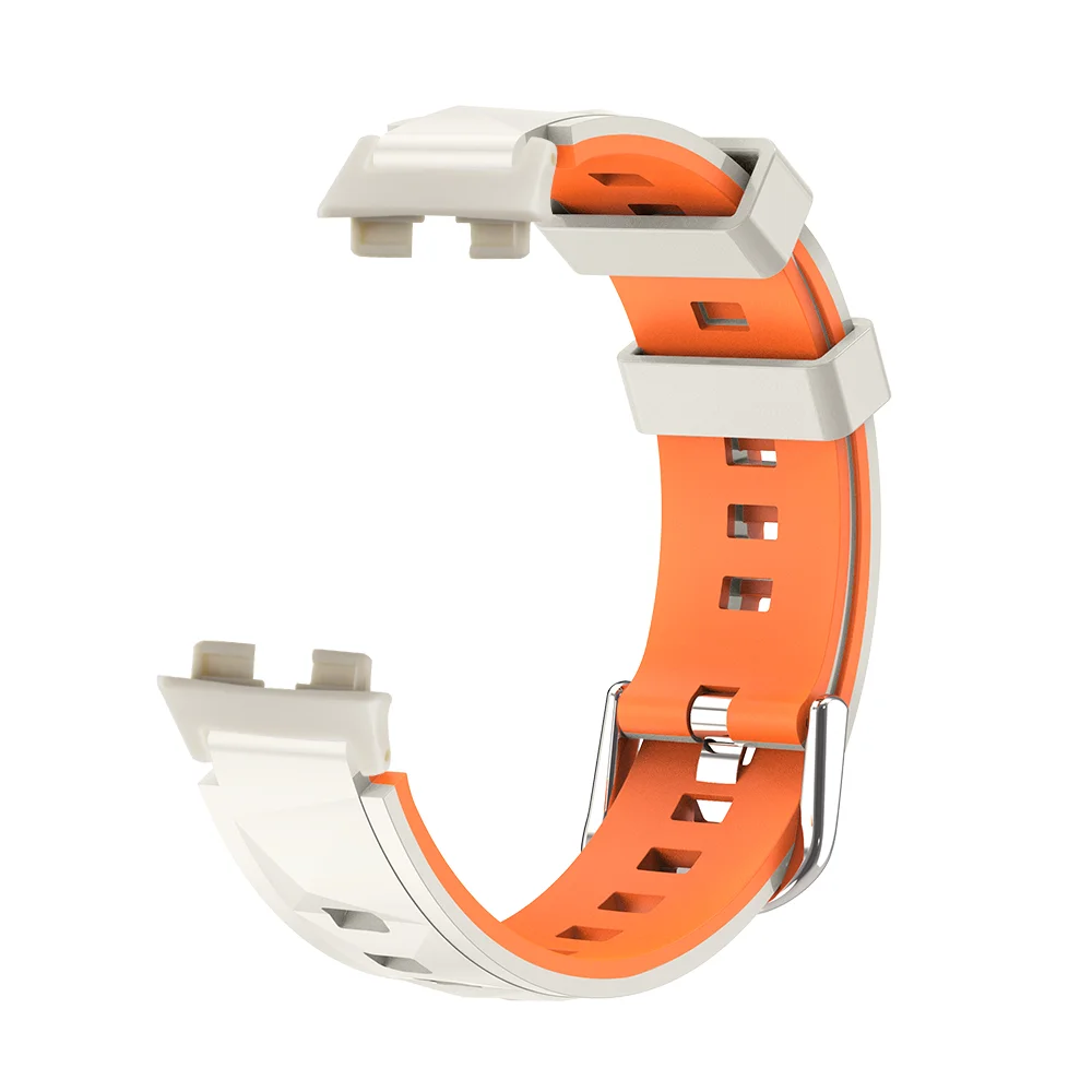 

Quick Release Strap For Huawei Band 8 8NFC 9 9NFC 10 Bracelet Ice Crystal Diamond Pattern Breathable Silicone Sport Watch Band