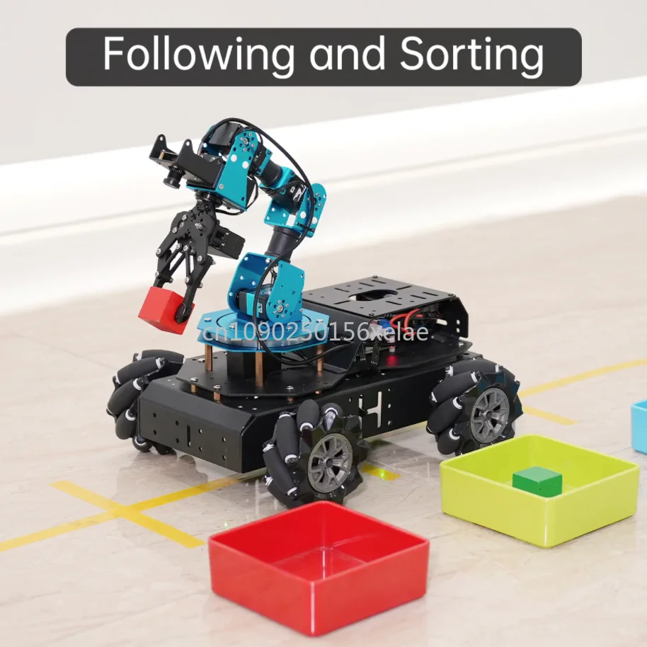 Hiwonder ArmPi Pro Raspberry Pi ROS Robotic Arm Developer Kit With 4WD Mecanum Wheel Chassis Open Source Robot Car