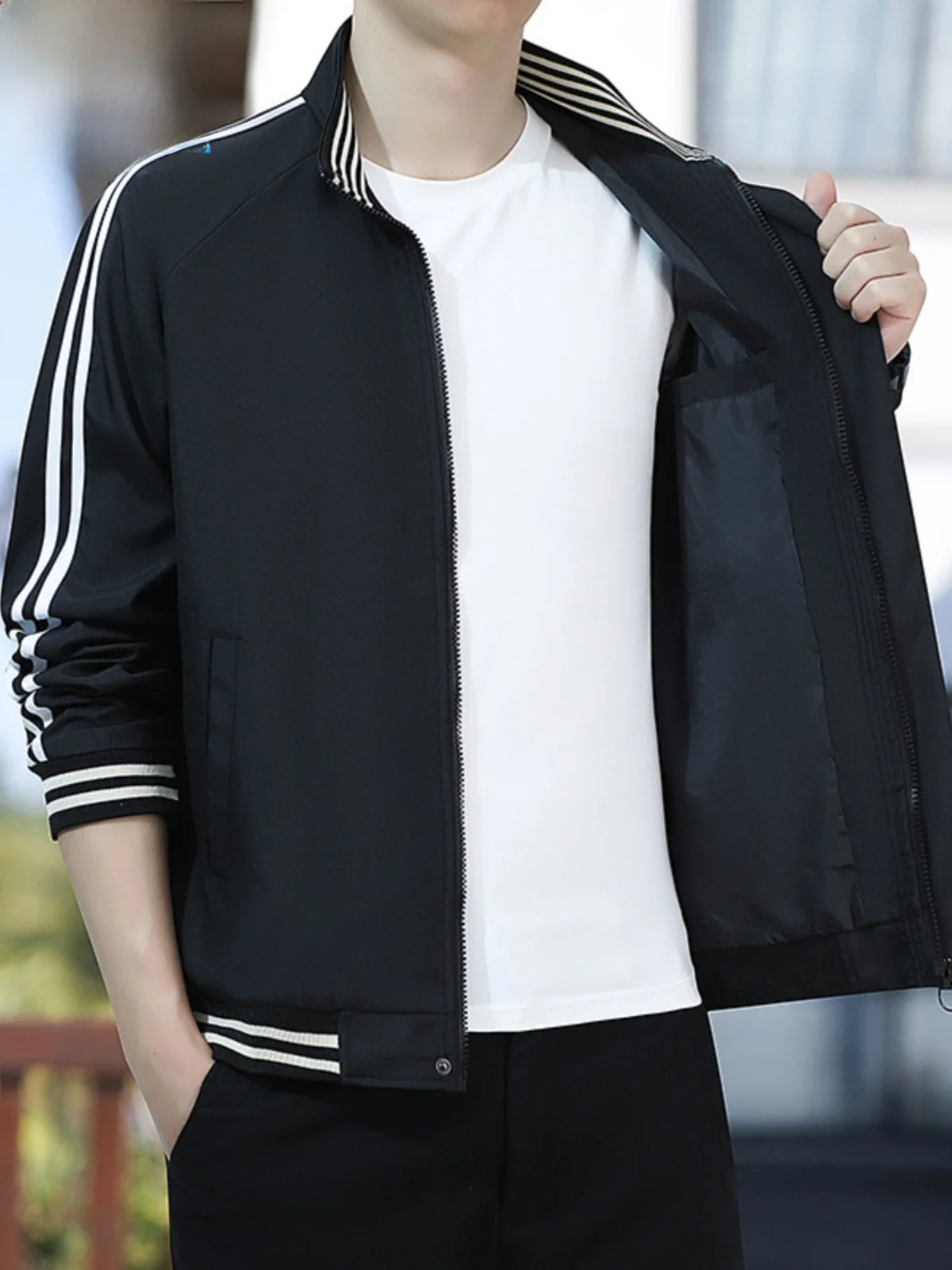 

Мужская осенне-зимняя куртка Paul: Новая модная ветрозащитная верхняя одежда для активного отдыха с воротником-стойкой