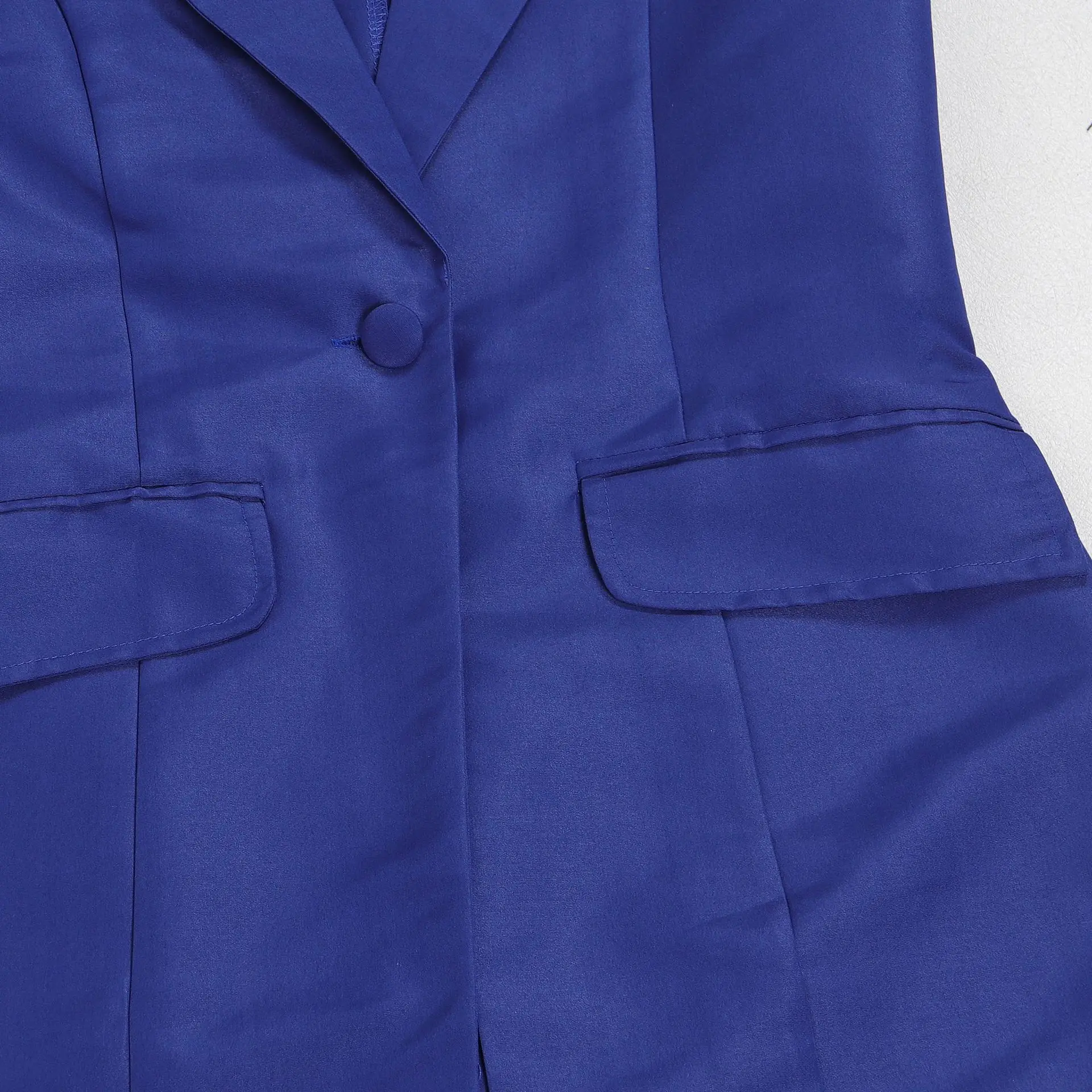 HLJ High Quality Elegant Office Lady Blazer Two Piece Sets Women Lapel Long Sleeve Coat And Slim Dress Outfit Female Clothing