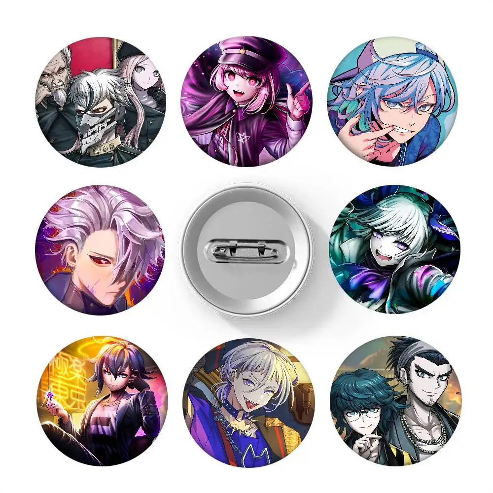 Anime Game TRIBE NINE Round Badge Creative Brooch Clothing Backpack Accessories Lapel Pin