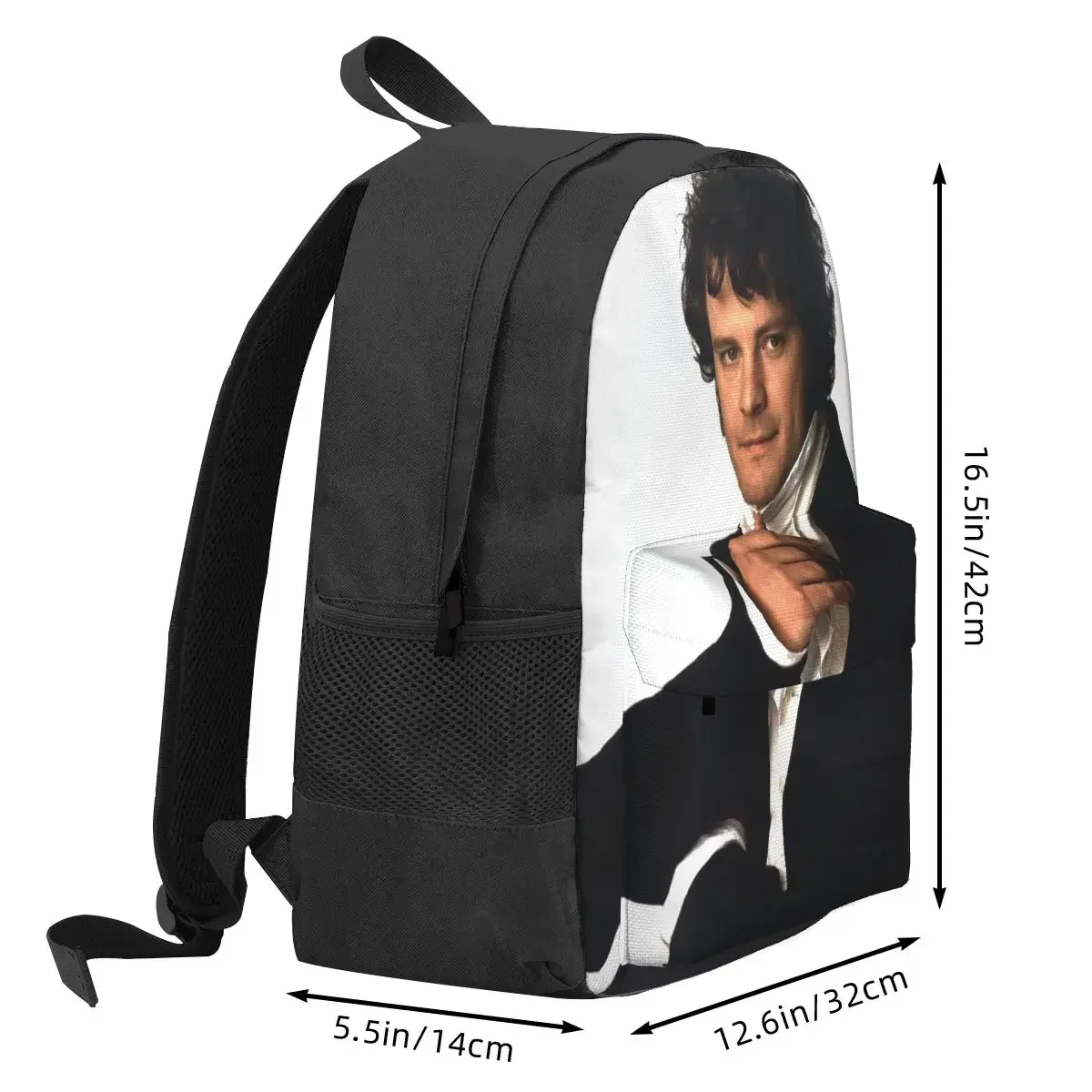 Colin Firth As Mr Darcy In Pride And Prejudice Backpack Hot Sale Daypack Large Capacity Kids BookBag School Bag  for Men Women