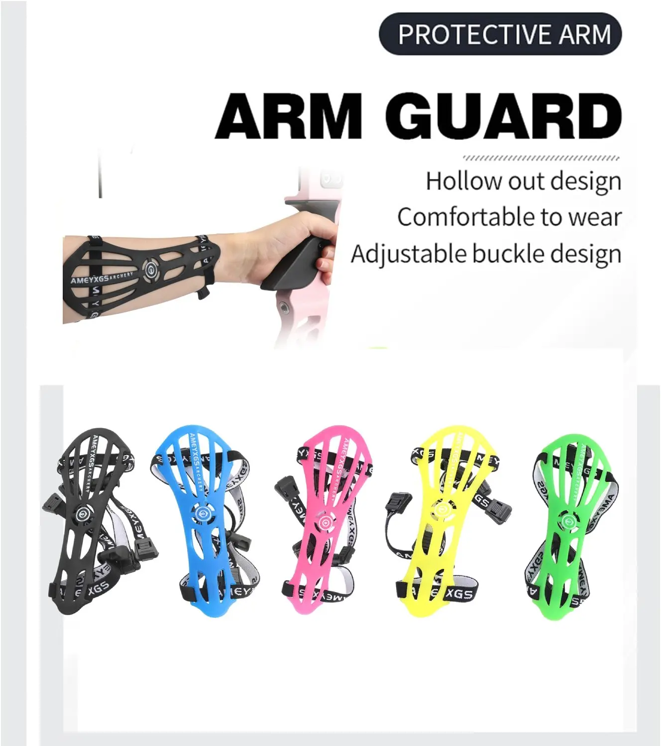 Archery Arm Guard, Archery Protective Gear, Lightweight Arrow Hand Guard,