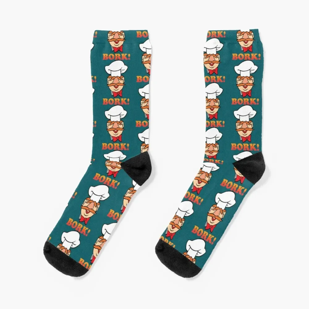 Swedish Chef Bork Funny Swedish Chef Vert Der Ferk Socks Boot Socks For Women 360° Digital Print Custom Gift Streetwear Art