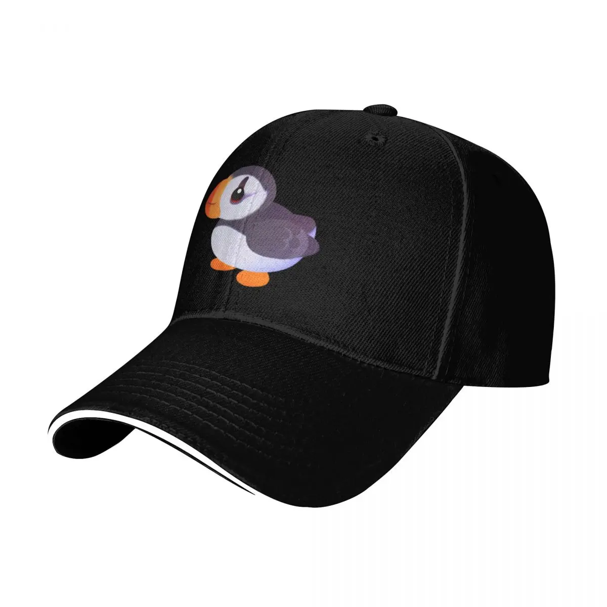 Happy puffin - blue Baseball Cap Strapback Dad Hat Six Panel Structured Crown Sun Protection UPF 50+
