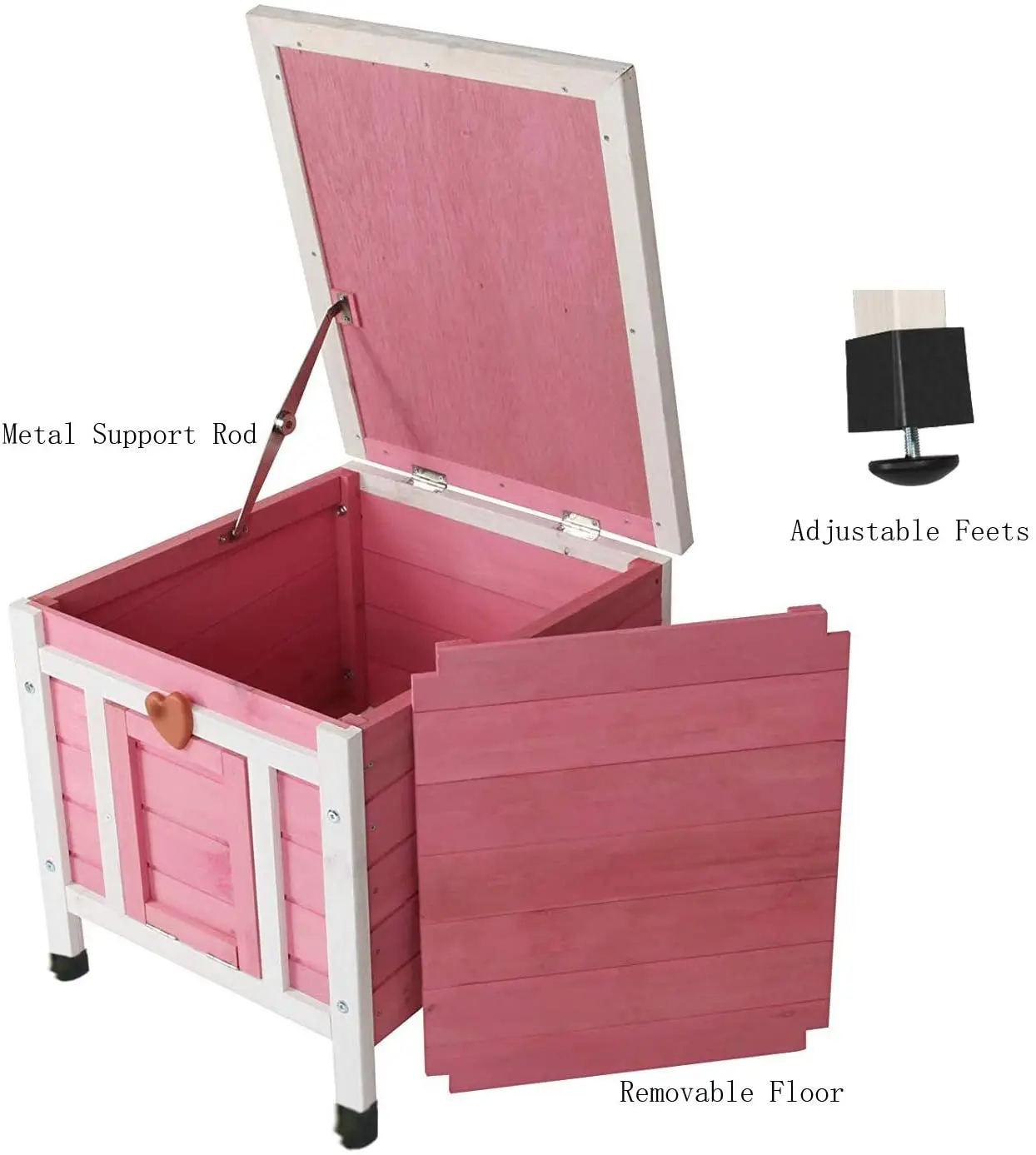 Outdoor Cat Houses,water Proof Rabbit Huts, Small Wooden Pet Houses And Habitats