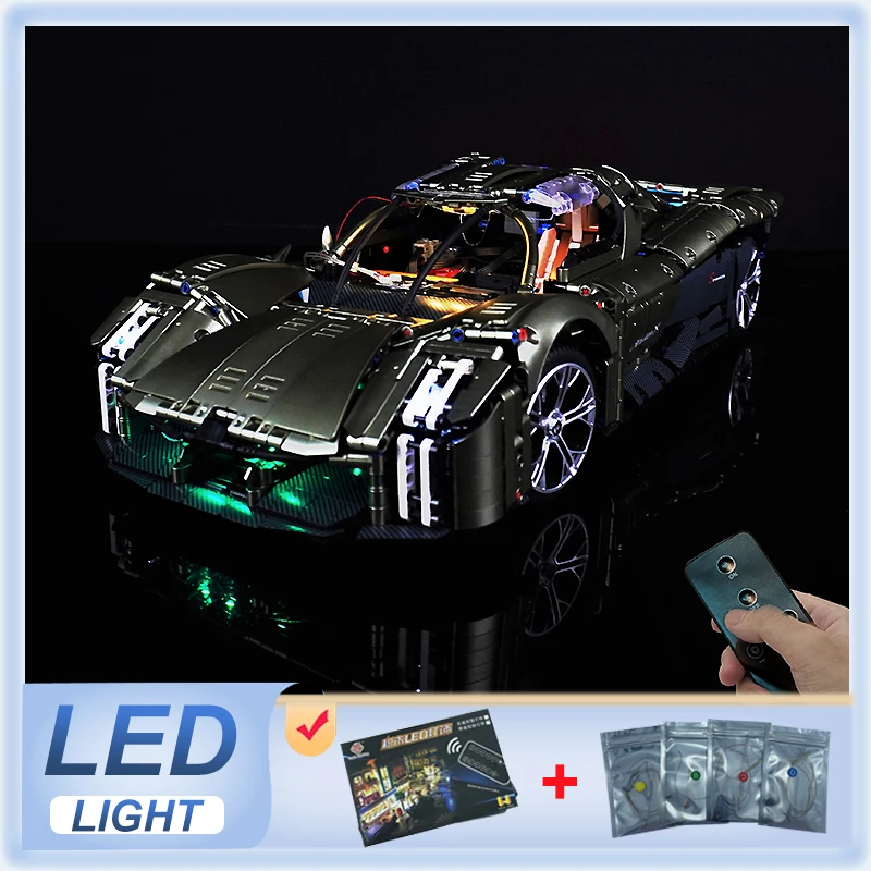 DIY RC LED Light Kit For LEGO 10626 Technical Sports Car   (Only LED Light,Without Blocks Model)