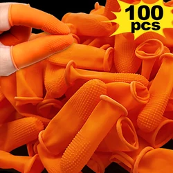 10-100PCS Disposable Latex Rubber Finger Cots Anti-static Fingertips Protector Gloves For Industry Non-slip Fingertip Gloves