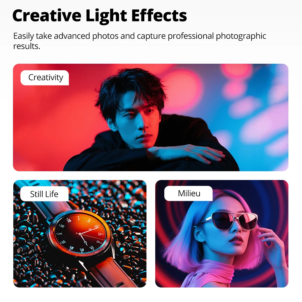 AMBITFUL  22pcs Color Correction Gels Set 25*25cm Lighting Gels CTO Photo Lights Gel Filters Light Sheets for Strobe Flashlight